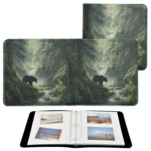 Álbum de Fotos ALAZA con Cubierta de Poliuretano, Diseño de Tres Anillos y Páginas Autoadhesivas para Bodas, Viajes y Recuerdos Familiares miniatura 2