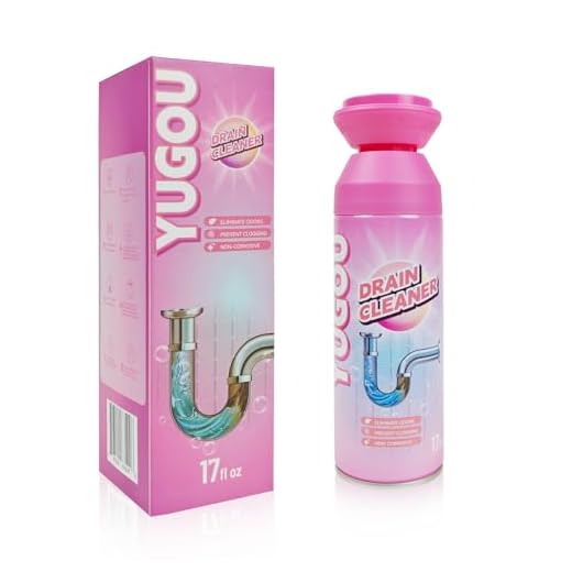 Yugou Foaming Drain Cleaner, Sink Cleaner and Deodorizer, Drain Clog Remover for Kitchen Sinks, Shower Drains, Tubs (1pcs)