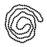 VALICLUD 1.5m Lange Retro Perlenkette Für Damen Schwarz Als Pullover-verzierung Leicht Und Angenehm Zu Tragen