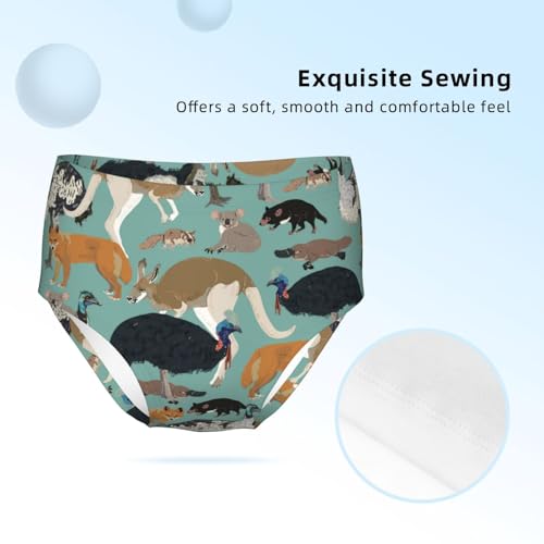 Australian Animals Girls' Underwear Soft Cotton Little Girls Panties Comfort Briefs3