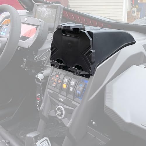 Image of SUNPIE Maverick X3 iPad Mount, Electronic Device Tablet Holder Mount with Storage Box Compatible with Can Am Maverick X3 All Model 2017-2026, Replace OEM #715002874