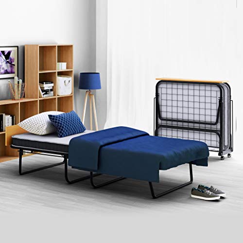 Image of Easy Single Premium Roll Away Bed with Castor Wheels and 5 inch Mattress