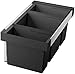 BLANCO 525221 Abfallsammler Flexon II 80/3, KB 800mm, 762/768x340x400, 30/19/16 l-Eimer, Schwarz