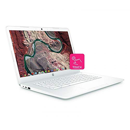 HP 14in Chromebook~Full HD IPS Touchscreen (1920x1080)~Intel Dual Core Celeron N3350 2.4GHz~4GB RAM~32GB eMMc~WiFi~Bluetooth~HD Webcam~Chrome OS-White[Renewed]