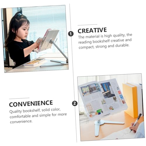 Support de lecture réglable ergonomique pour livre et rack de bureau - 7