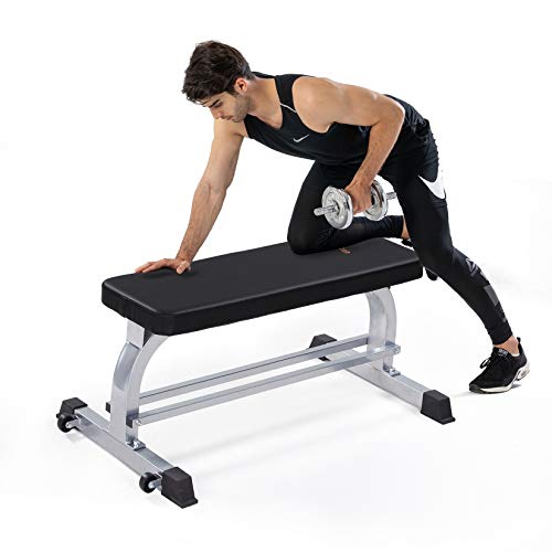 Flat Weight Workout Bench, Cheertran 700LBS Exercise Bench for Weight Training and Ab Exercise - Utility Workout Benches for Home