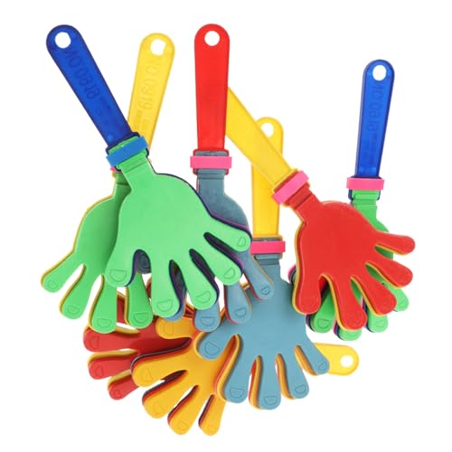 Ipetboom Handklatschen Kunststoff Klapperhand Spielzeug Für Geburtstagsfeiern Sportveranstaltungen Bunt 8 Stück