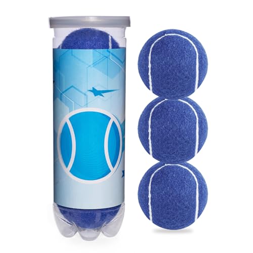 ZVYKTOR Tennis Balls 3/4 Pack High Elasticity Training & Practice Balls for Beginners Durable High-Visibility Colored Balls for Dog Exercise Ideal for Hard Clay & Grass Courts
