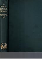 The Two-Hundredth Anniversary of the Birth of Benjamin Franklin: Celebration by the Commonwealth of MA, 1/17/1906 B001J4Q01O Book Cover