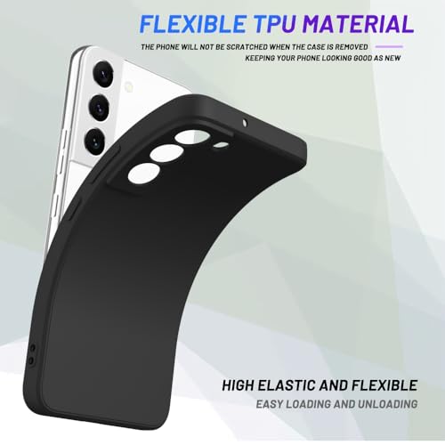 Image of for Samsung Galaxy S22 Plus Case Black, Scratch Resistant with Soft Touch, Slim Thin Phone Cover for Samsung Galaxy S22 Plus