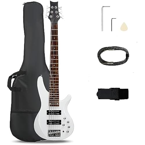 Ktaxon Electric Bass Guitar 6 String Bass Guitar Kit for Beginners