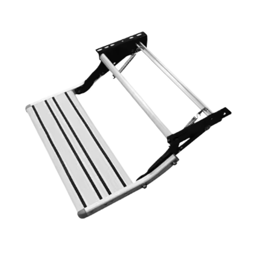 Single Folding RV Stairs With LED Light 570mm 200KG Load Compatible With Camper Motorhome Camping Trailers