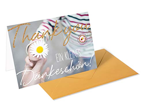 Goldstückchen Grußkarte / Glückwunschkarte Allgemein - Danke