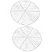 2 PCS Griglia Raffreddamento, Rack di Raffreddamento Rotondo, Cremagliera di Raffreddamento Della Torta, Utilizzato per Raffreddare Torte per Evitare che il Cibo Tocchi il Piano del Tavolo(Argento)