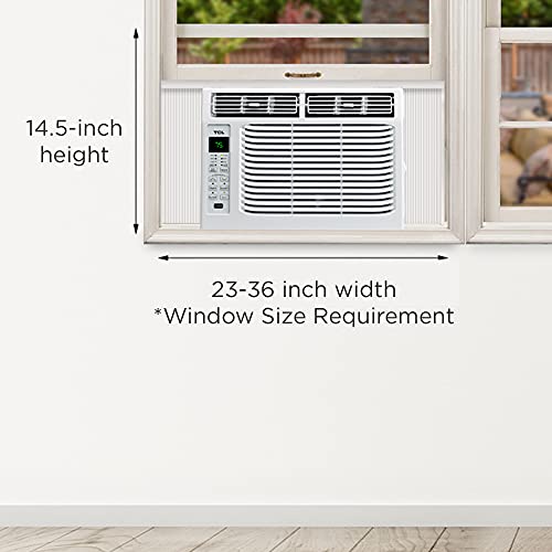 Tcl 6W9Er1-A Smart App & Voice Control Window Air Conditioner, 6,000 Btu, White #TOP6