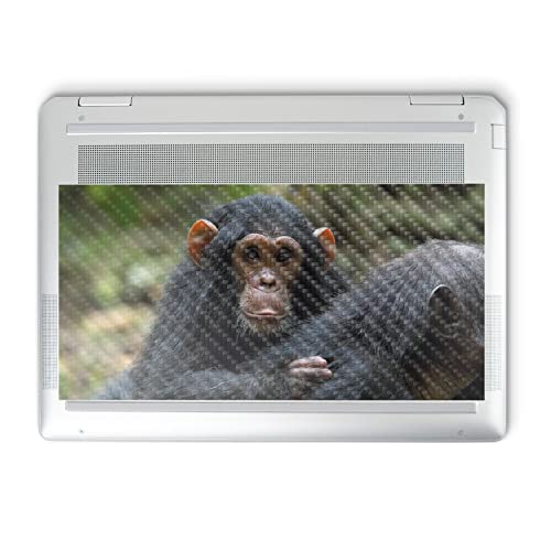 Image of MightySkins Carbon Fiber Skin Compatible with HP Spectre x360 14 inch (2022) Full Wrap Kit - Baby Chimp | Protective, Durable Textured Carbon Fiber Finish | Easy to Apply | Made in The USA