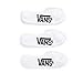 VANS SUPER NO SHOW (9.5-13, 3PK) WHITE WHITE
