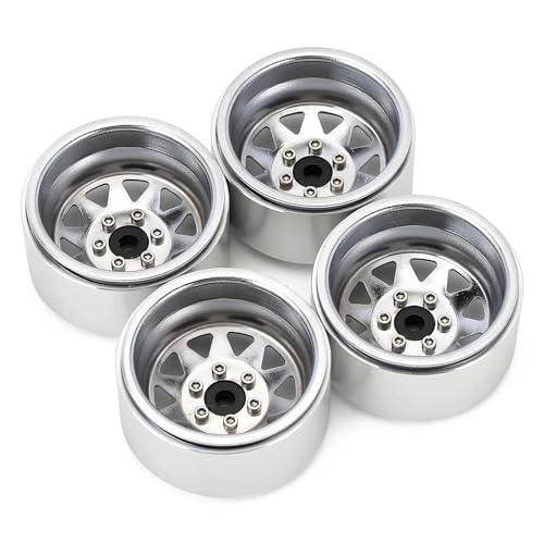 Évitez le déjantage du crawler avec le jeu de pneus RC 1.9 beadlock métal pour TRX4
