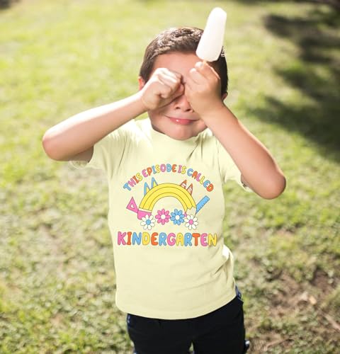 Image of First Day of Kindergarten Shirt:Toddler Boy Girls Back to School Shirt Funny Graphic Short Sleeve Tee Summer Top
