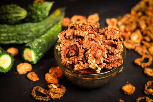 Zone Marketing Sun Dried Bitter Gourd/Pavakka Kondattam/Kaipakka Kondattam/Pavakkai Vathal - Ready to Fry - 250 gm