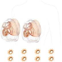 NCVI Hands Free Wearable Milk Collection Cups Accessories for Breast Pump 3110/8786/8122-3/8782-2, 5oz Feeding Pump Cup Parts Match with 17/19/21/24 Silicone Flanges Compatible with Medela/Spectra