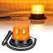 LED Strobe Light, Dinfu Amber Warning Lights Super Bright,Emergency Warning Flash Beacon Light with 12V Cigarette Lighter Plug with Magnetic Base for Truck Vehicle School Bus