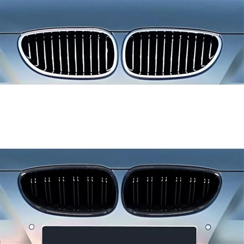 Parrilla de parachoques delantero para coche E60 E61 Serie 5 2003-2009 doble listón 3