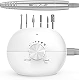 Vorwärts-/Rückwärtsrichtung zur Auswahl: Zwei Drehrichtungen erleichtern die Verwendung für Rechts- und Linkshänder sowie für die Nagelpflege anderer Personen. Durch Drücken der Taste F / R können Sie die Drehrichtung des Bohrers einfach steuern.