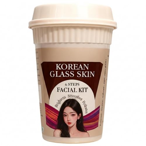 Korean Glass Skin Facial Kit – 6 Step Hydrating & Brightening Ski...