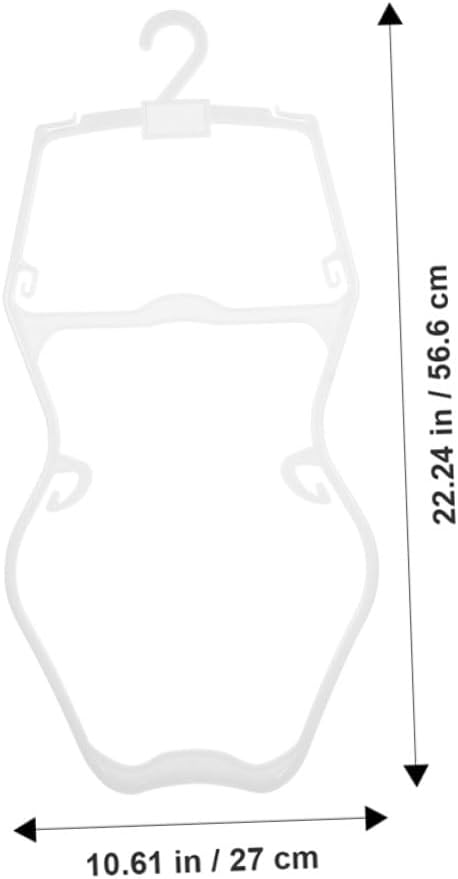 10 Pcs Clothes Hangers Swimsuit Organizer White Childrens Garment Hangers Body Shape Display Rack for Boy Girl Swimwear Storage