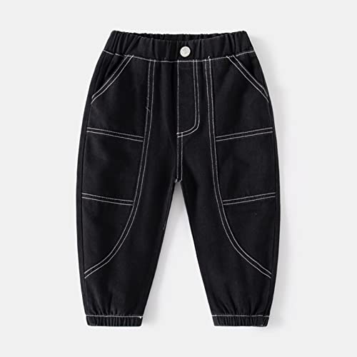 Toddler Children Boys Pull On Soild Sports Jogger Workout Cargo Casual Joggers Pockets Trousers Pants Jumpsuit 5t2