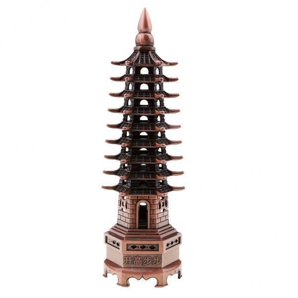 BNF® 4x7'' Chinese Fengshui Pagoda of Cultural Prosperity Wenchang Tower Copper-Home & Kitchen-Craft Materials-Asian Calligraphy-Paper Weights-image-42
