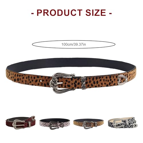 Unique Waist Chain Hot Buckle Leopards Print Chain Cowgirl Belt For Women Proms Club Party For Jeans Dresses4