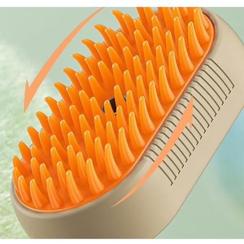 Escova Pet Para Gatos Vaporizadora 3 em 1, Autolimpante, Massagem e Remoção de Pelos- Linha Premium
