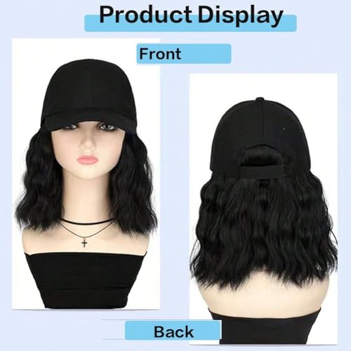Casquette de baseball avec perruque pour masquer un manque de volume