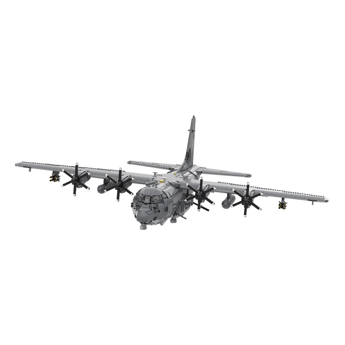 LootPop Elektryczny zestaw klocków do budowy samolotu, 1/35 AC-130J GhostRider, duża dynamiczna wersja zmontowanego modelu samolotu wojskowego, 5444 części