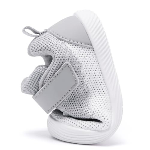 Image of MORENDL Toddler Sneakers Baby Boys & Girls Barefoot Shoes Lightweight Breathable Walking Running Tennis Athletic Sport Shoes