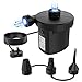 Produktbild VanHot Pumpen Elektrische Pumpe Elektrische Camping AC240 V 130 W AC Air Inflator/Deflator für airbeds plantschbecken yoys, die 3 Pin UK-Netzstecker, Universal-Ventile