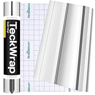 🌈GORGEOUS CHROME VINYL- TECKWRAP chrome permanent vinyl has a reflective chrome effect, just like a mirror, this chic effect will make your project stand out. Measures 12 inches x 8 feet(30.5X244cm) for a wide range of projects. 🌞DURABLE AND GOOD ADH...
