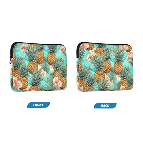 Funda para laptop 13-14 pulgadas flores rosa piña miniatura 2