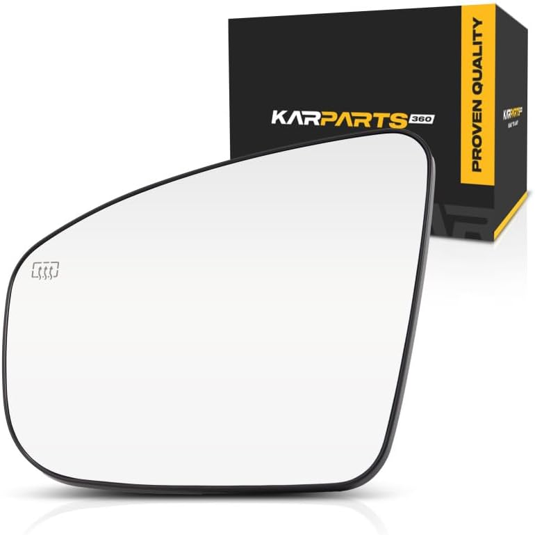 For Nissan Pathfinder 2013 14 15 2016 Mirror Glass Driver Side | Heated | w/Backing Plate | Platinum/SL Hybrid | Flat Glass Type | Replacement For 963663KS0B