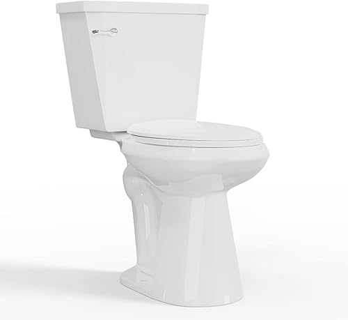 Miniatura 1 de Inodoros extra altos de 18 pulgadas, inodoro alto de 12 pulgadas  Inodoros para baños altura alargada, inodoro de dos piezas de descarga individual