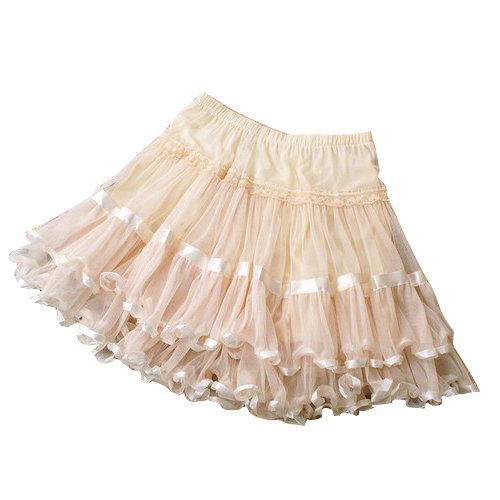 Missdarcy 1pc Fashion Dancing Lolita Lace Mesh Layered 3 Color Tutu Mini Skirt Petticoat XS-M (White)