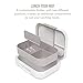 Bentgo® Modern Bento-Style Lunch Box Set With Reusable Snack Cup (White)