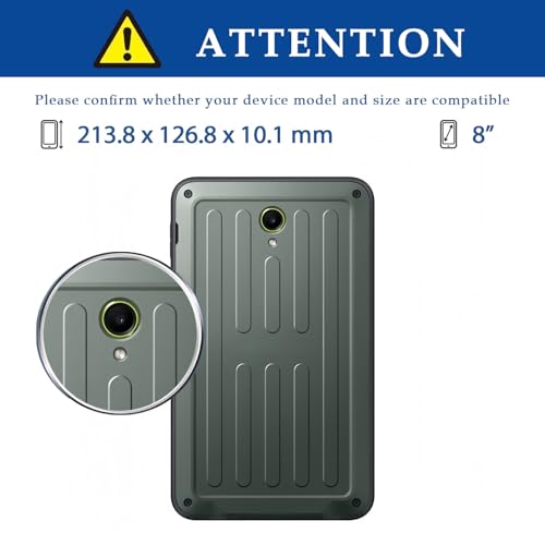 Étui Galaxy Tab Active 3 cuir gris avec coque silicone antichoc
