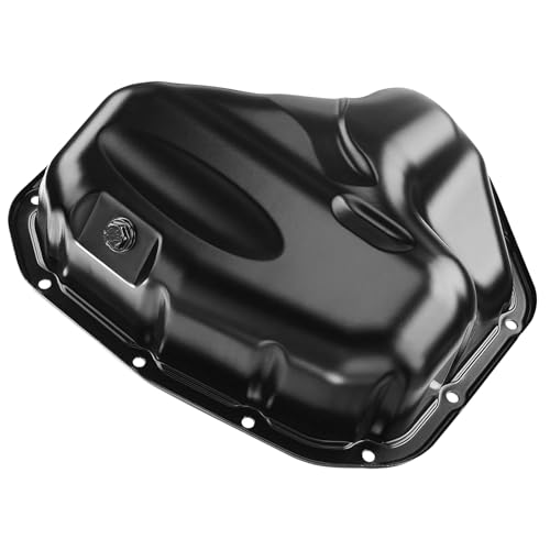 Lower Engine Oil Pan Sump with Drain Plug, Compatible with 2010-2...