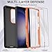 Annymall for Samsung Galaxy S23 Ultra Case with 2 Screen Protector, Heavy Duty Shockproof Drop Protection Dust Proof Military Grade Multi-Layer Rugged Bumpers Protective Phone Cover (Black/Orange)