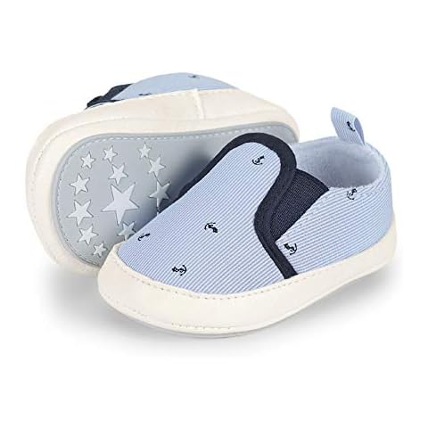 Sterntaler Baby Booties with Anchors and Piping Cover