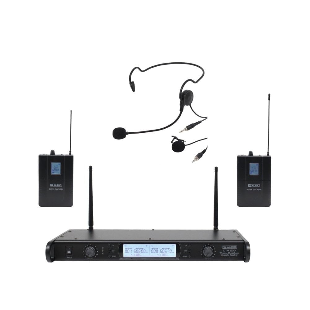 W Audio Software DTM 600 Twin Beltpack Diversity System V2