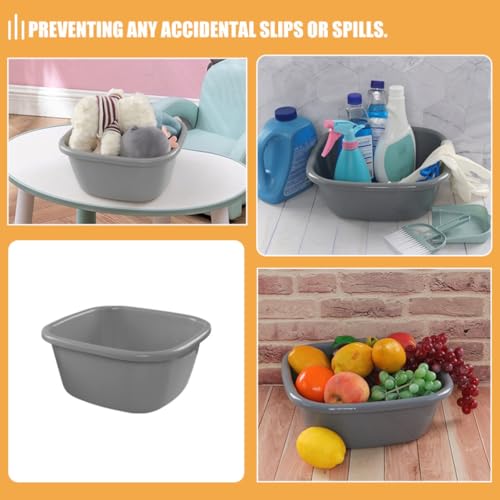 Matériau PP stable et élégant pour cette bassine épaisse rectangulaire durable